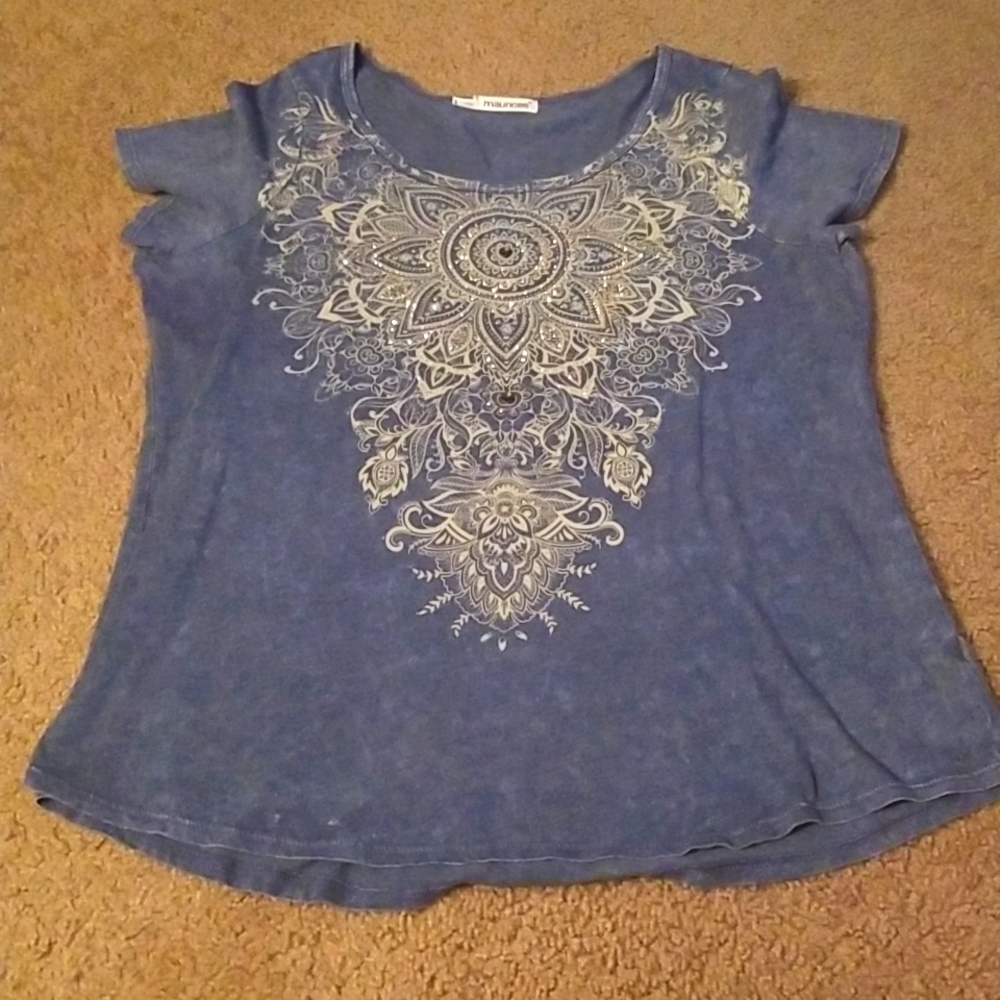 Gold sparkle tee
